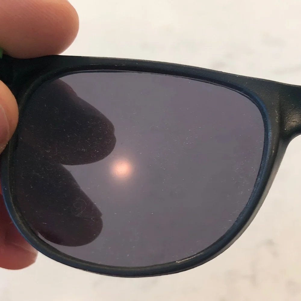 Black Sunglasses with Neon Green Arms